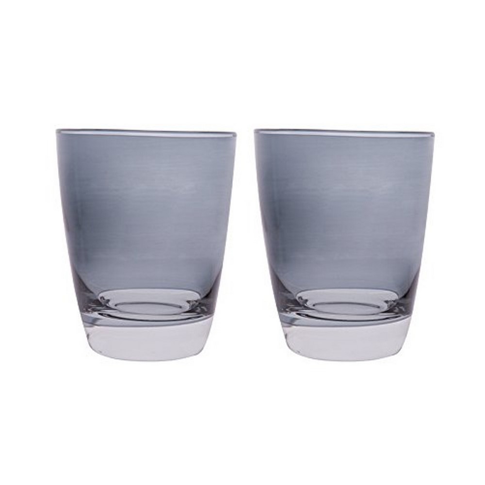 Ensemble de 24 pièces Eclipse Happy, assiettes et verres blanc noir gris Excelsa